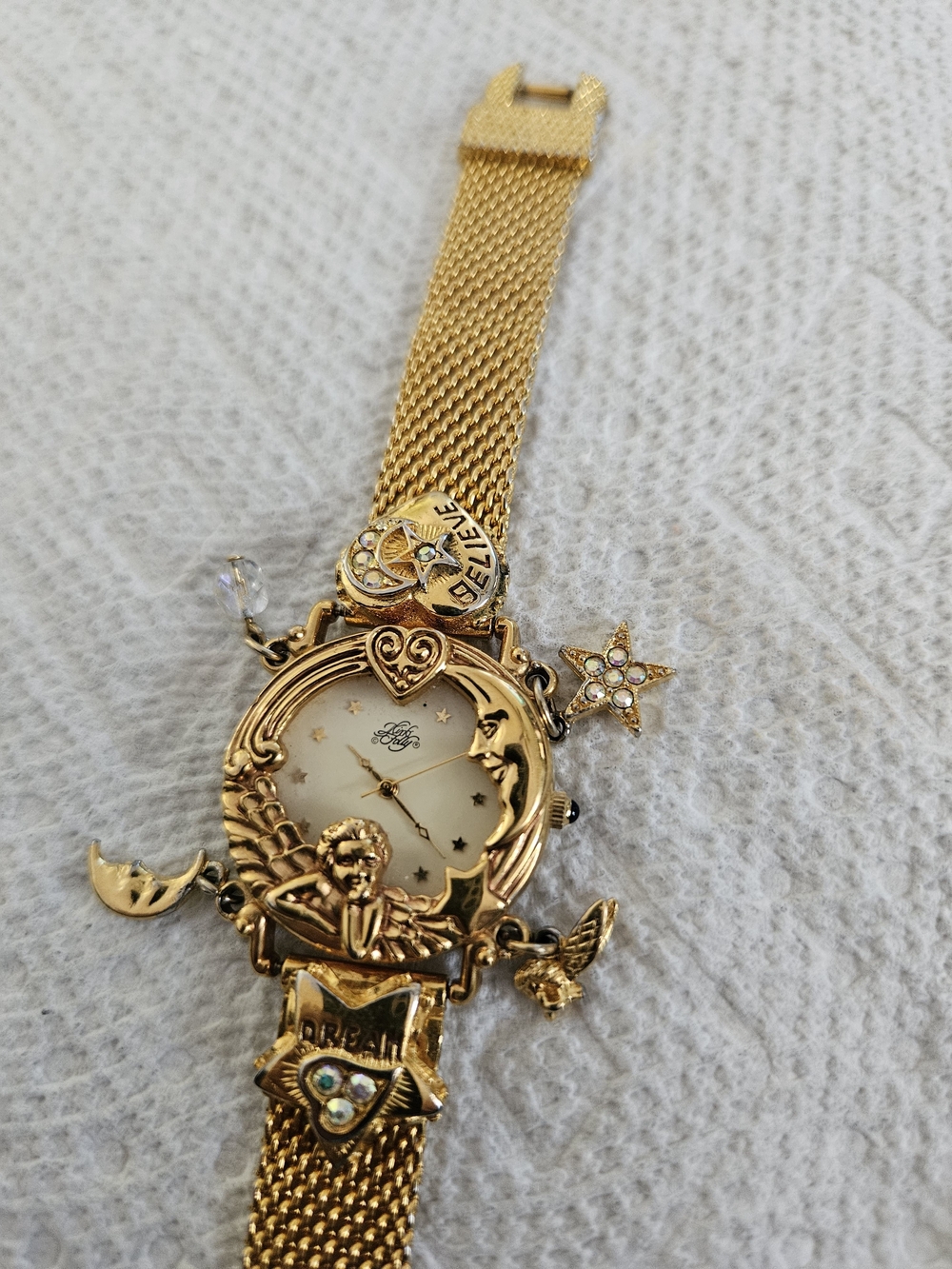 Kirks Folly 1994 Anniversary Angel Time Celestial Dream Believe Watch - Picture 2 of 8